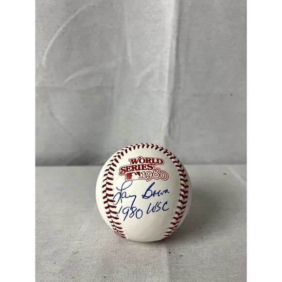 Larry Bowa Signed "1980 WSC" Autographed OBWS Baseball JSA - Picture 4 of 5